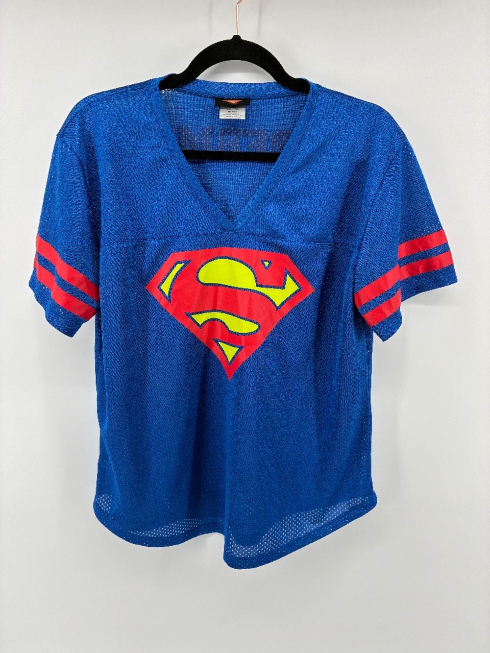 Marvel Blue and Red Women's Jersey Top